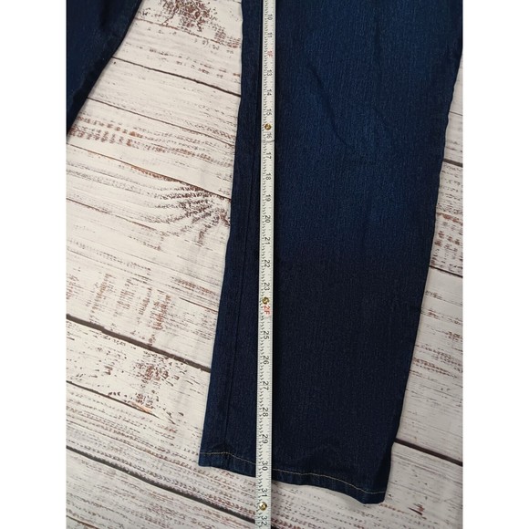 UKA JEANS women's 18A blue jeans pants High Rise Cotton Blend Stretch - Picture 4 of 8